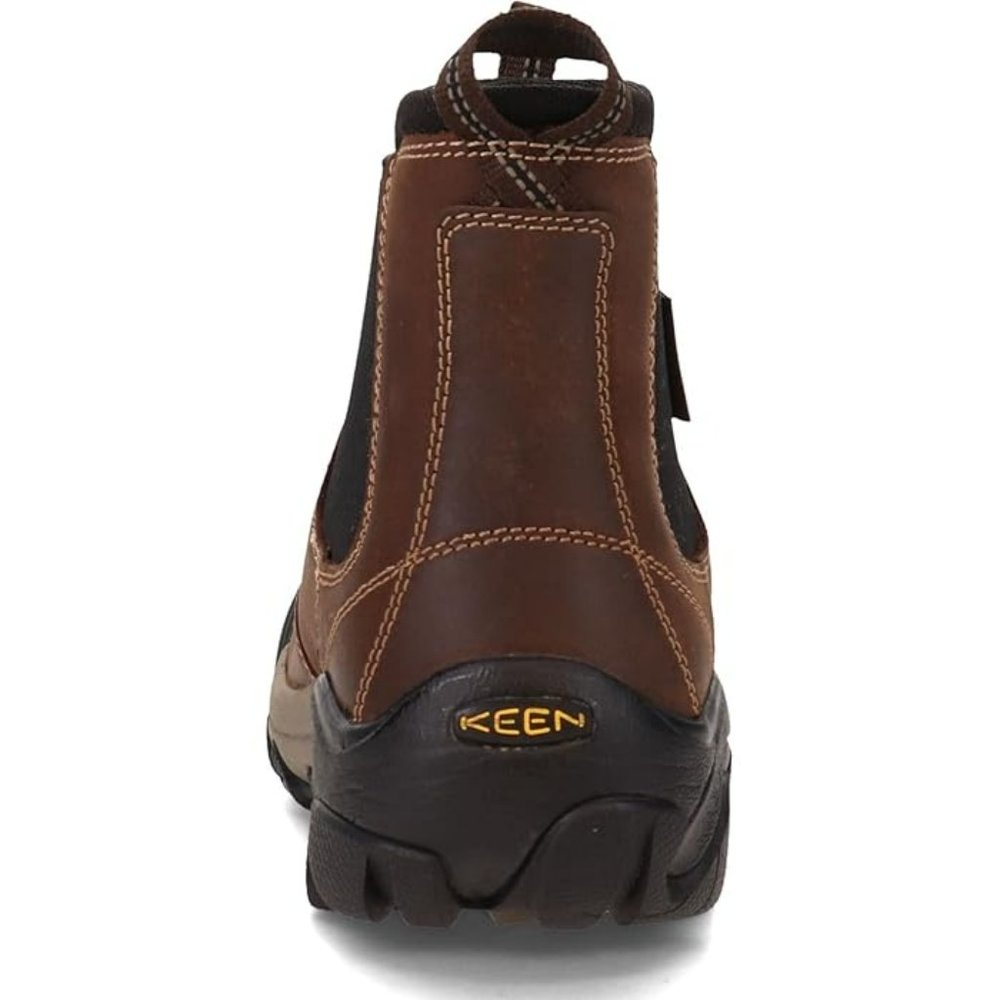 Brand New Keen Men Slip-on Targhee 2 Chelsea Hiking Casual Leather Boots - Picture 3 of 11